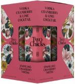 Two Chicks - Sparkling Cranberry and Lime  Cocktail 4 pak (355)